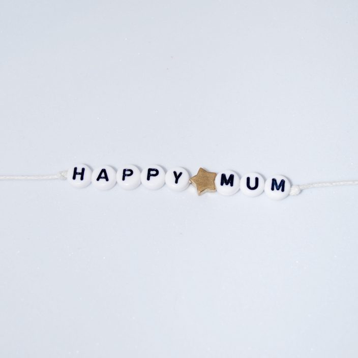 perles lettre Happy Mum